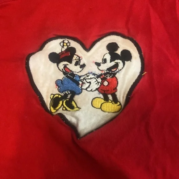 Vintage The Disney Store Red long sleeve pajama top - Picture 2 of 3